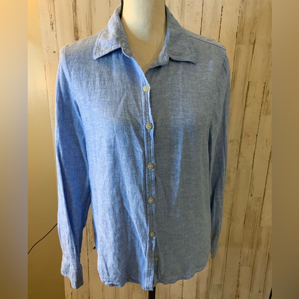 Orvis Ladies Linen Button Down. Size S - image 1